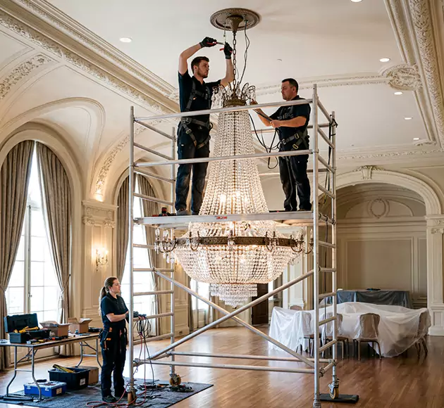 Professional Chandelier Installation: Your Local Fixture Team in Fayetteville, AR